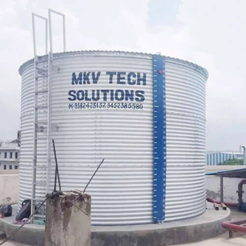 Zincalume Water Storage Tank in Balod Zincalume Water Storage Tank in Balod